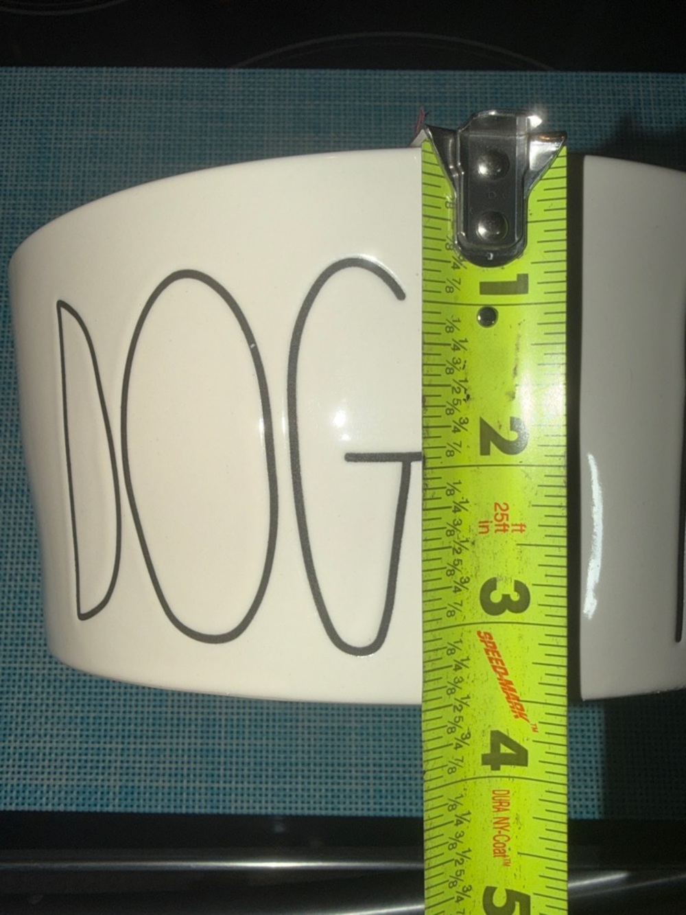 RAE DUNN White Ceramic ‘Dogs Rule’ lettering - Picture 6 of 6